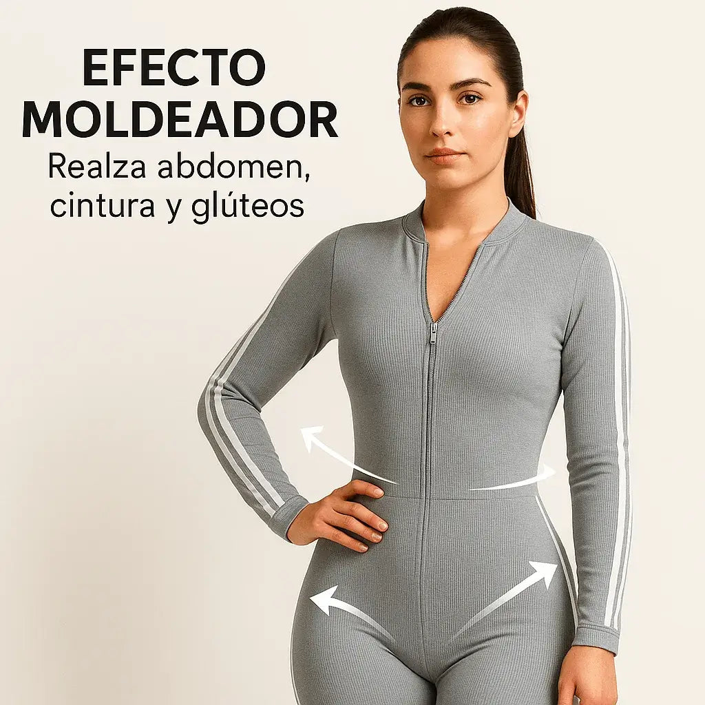 Grey Flow, enterizo deportivo premium