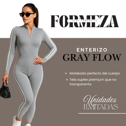 Grey Flow, enterizo deportivo premium